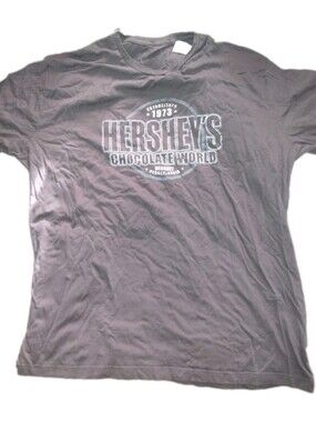 Hershey's Chocolate World Men's Crew Neck T‑Shirt in Dark Brown 2XL